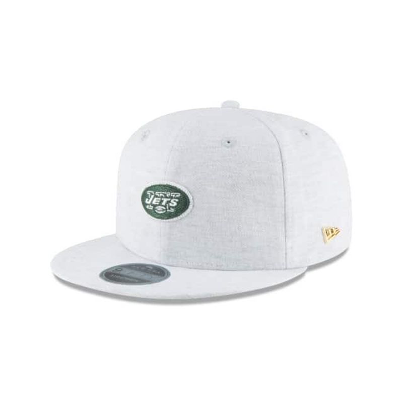 NFL New York Jets Micro Stitch 9Fifty Snapback (BQK4430) - Grey New Era Caps